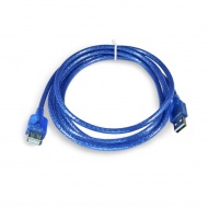 Переходник USB 2.0 (male) на USB 2.0 (female), с передачей данных, 100 см