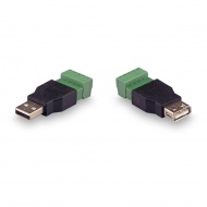 Комплект для передачи USB по витой паре USB(male)-USB(female)